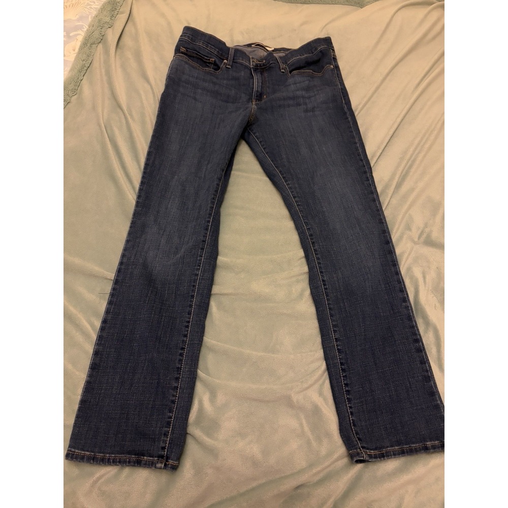 Levi's Jeans Womens 33 (33x30) Denim Curvy Bootcut Mid Rise Stretch Dark Wash
